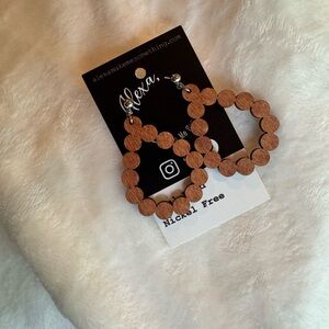 Wooden Earrings NWT